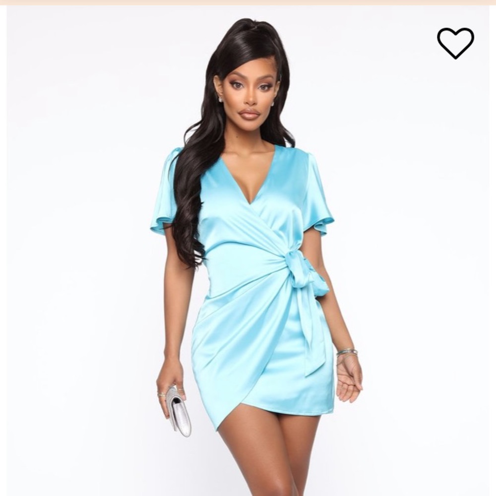 Silk wrap dress